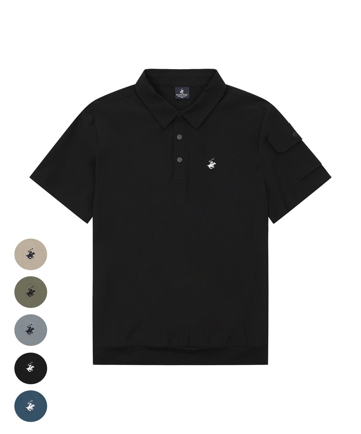 비버리힐스 폴로클럽(BHPOLOCLUB) 남성 에어 스트레치 스냅 카라 티셔츠 5Color TS181