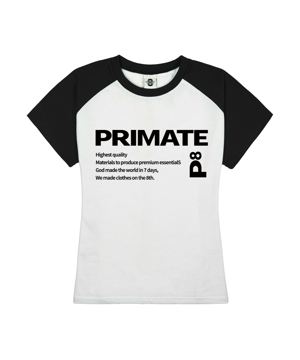 프라임에이트(PRIMATE) SEVEN 여성 슬림핏 래글런 반팔티셔츠 5 COLORS