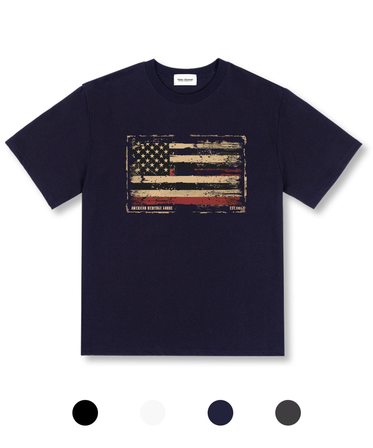 유니온가먼츠(UNION GARMENTS) 아메리카헤리티지 오버핏 반팔 티셔츠 4COLOR