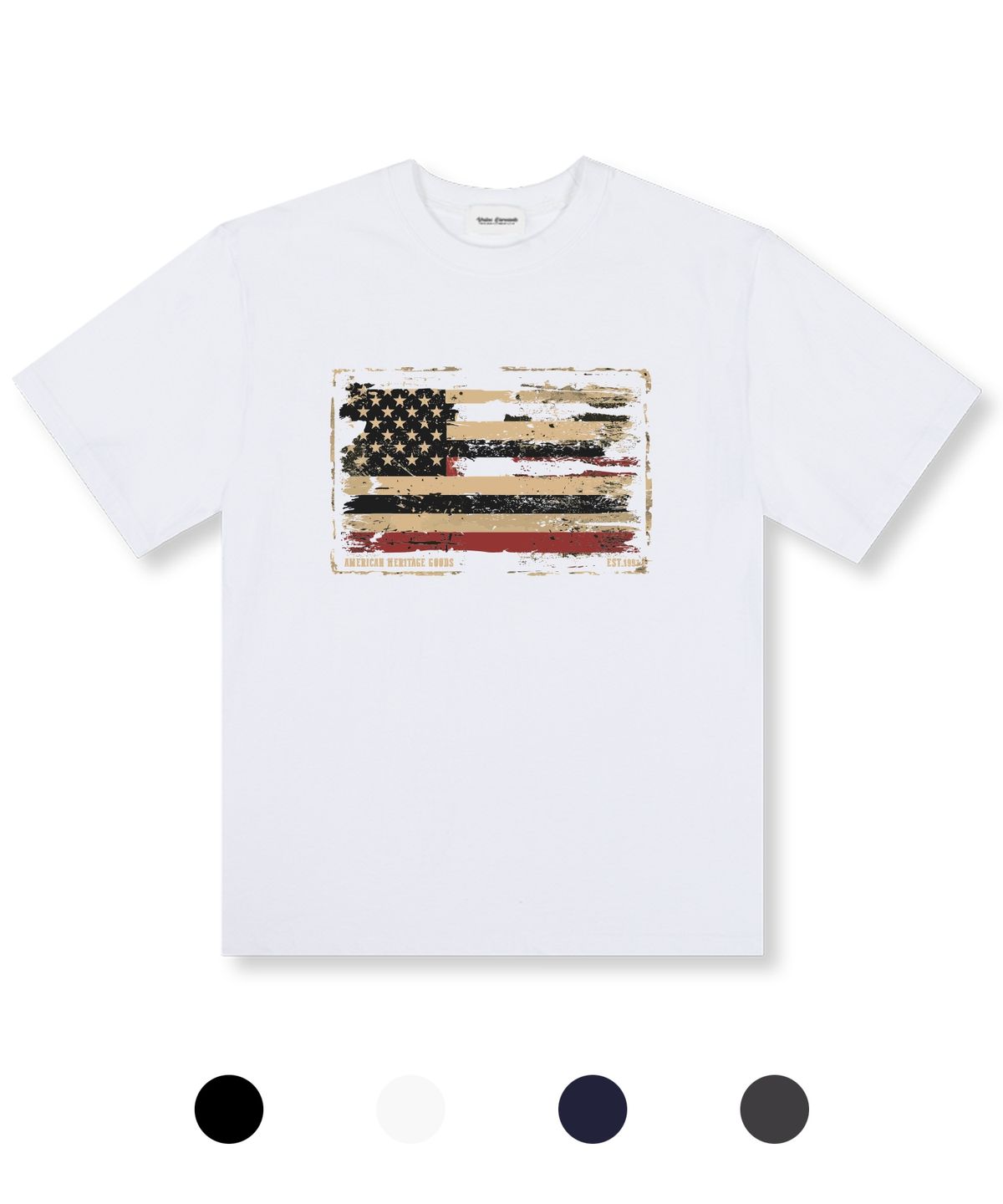 유니온가먼츠(UNION GARMENTS) 아메리카헤리티지 오버핏 반팔 티셔츠 4COLOR