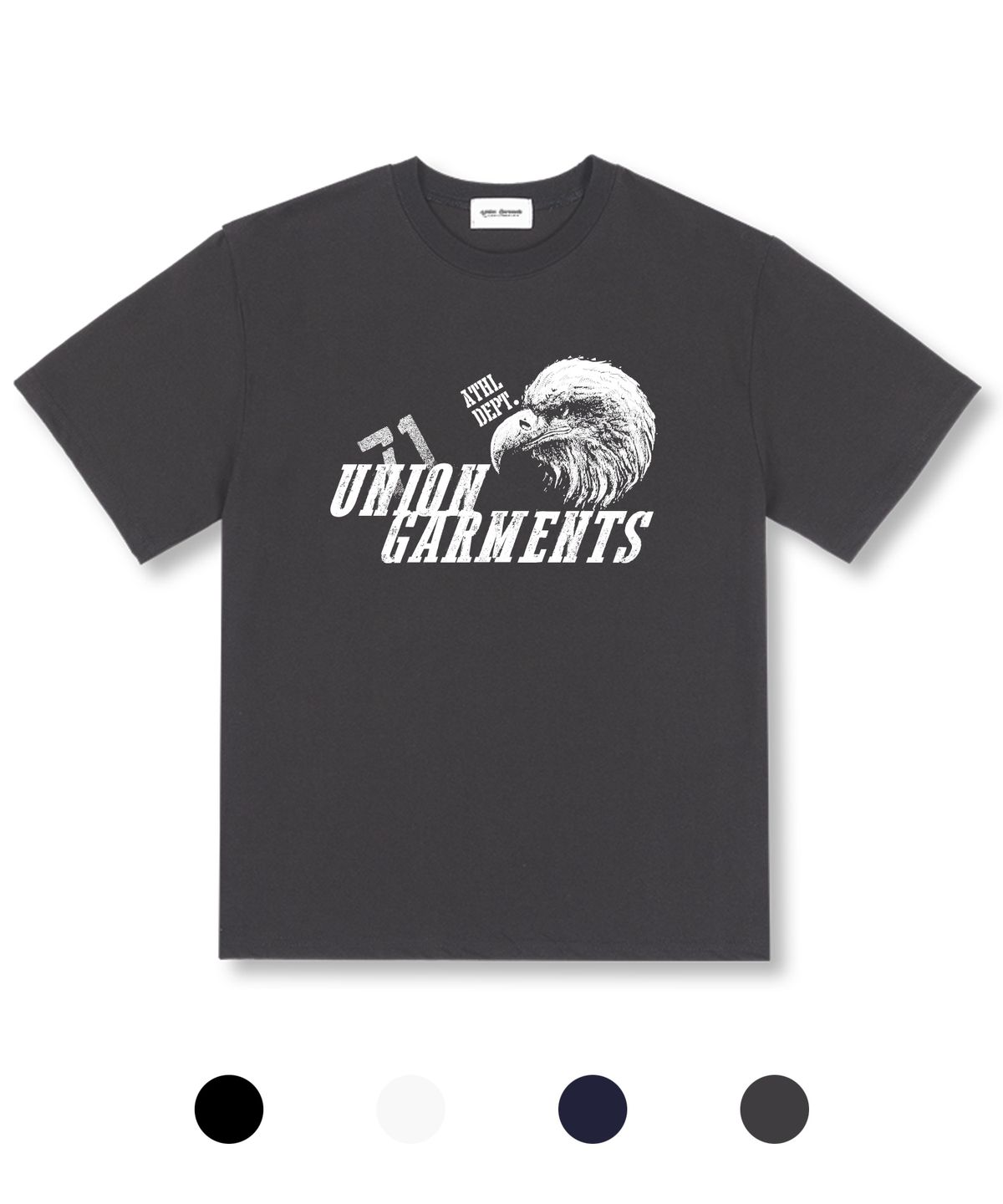 유니온가먼츠(UNION GARMENTS) 가먼츠이글 오버핏 반팔 티셔츠 4COLOR