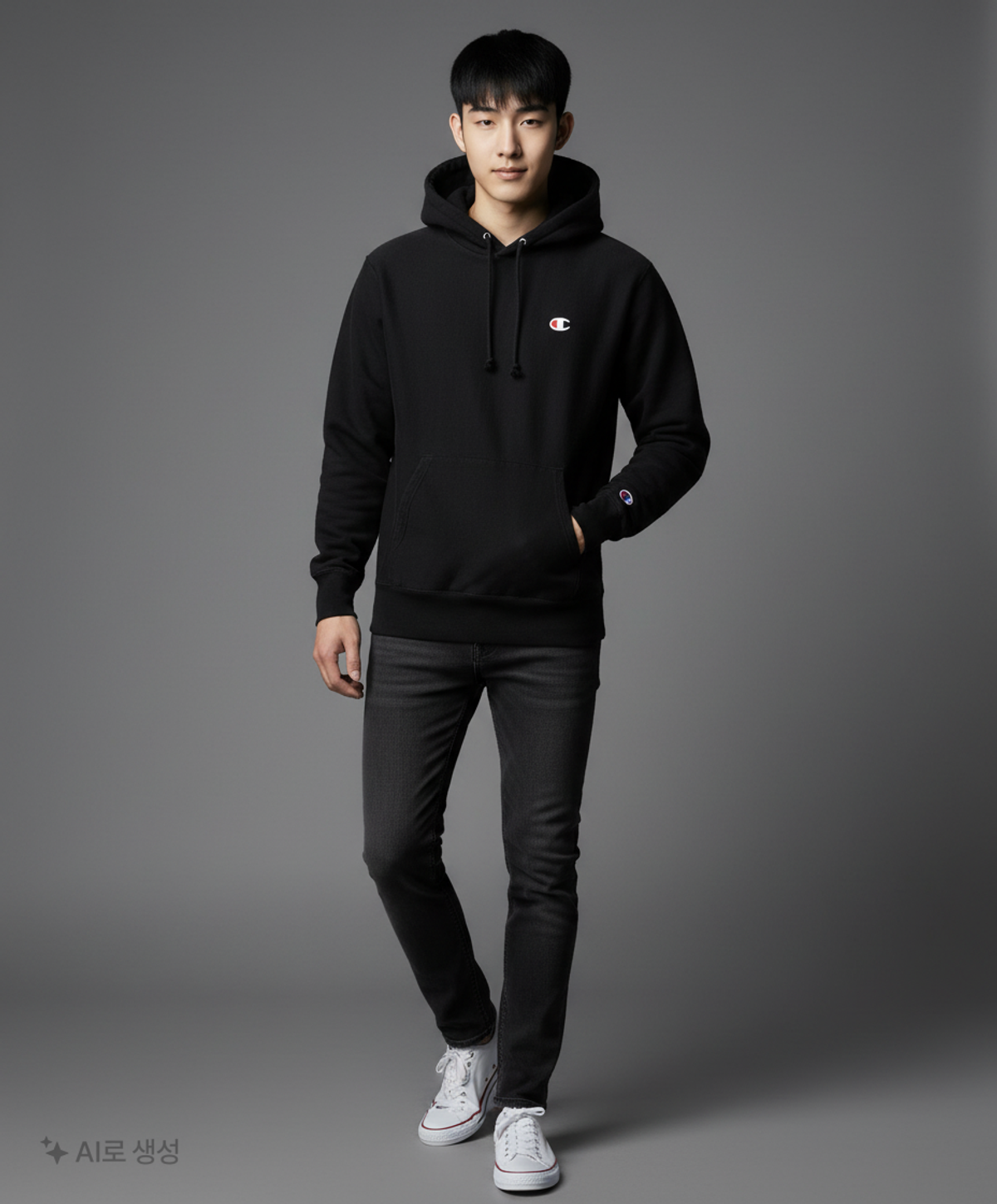 챔피온(CHAMPION) (GF68) 리버스위브 로고 후드티 11종 M