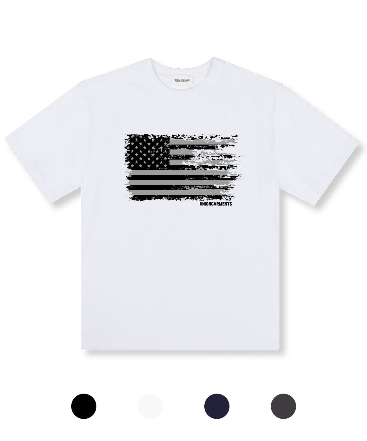유니온가먼츠(UNION GARMENTS) 플래그 오버핏 반팔 티셔츠 4COLOR