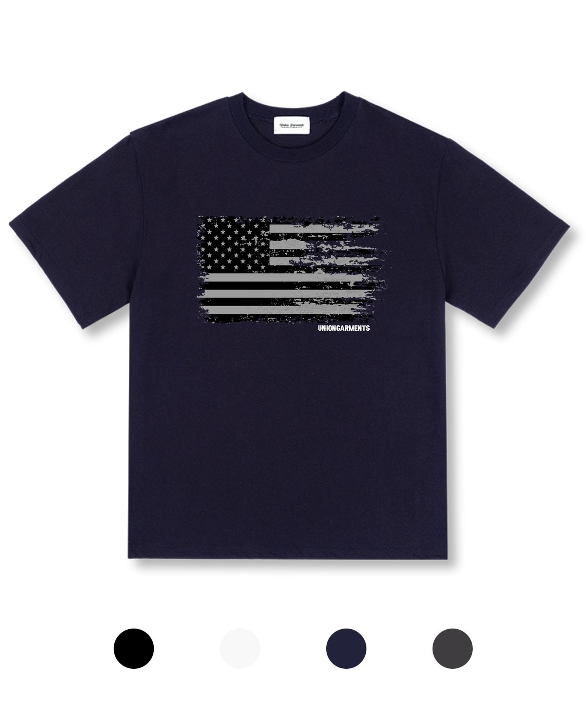 유니온가먼츠(UNION GARMENTS) 플래그 오버핏 반팔 티셔츠 4COLOR