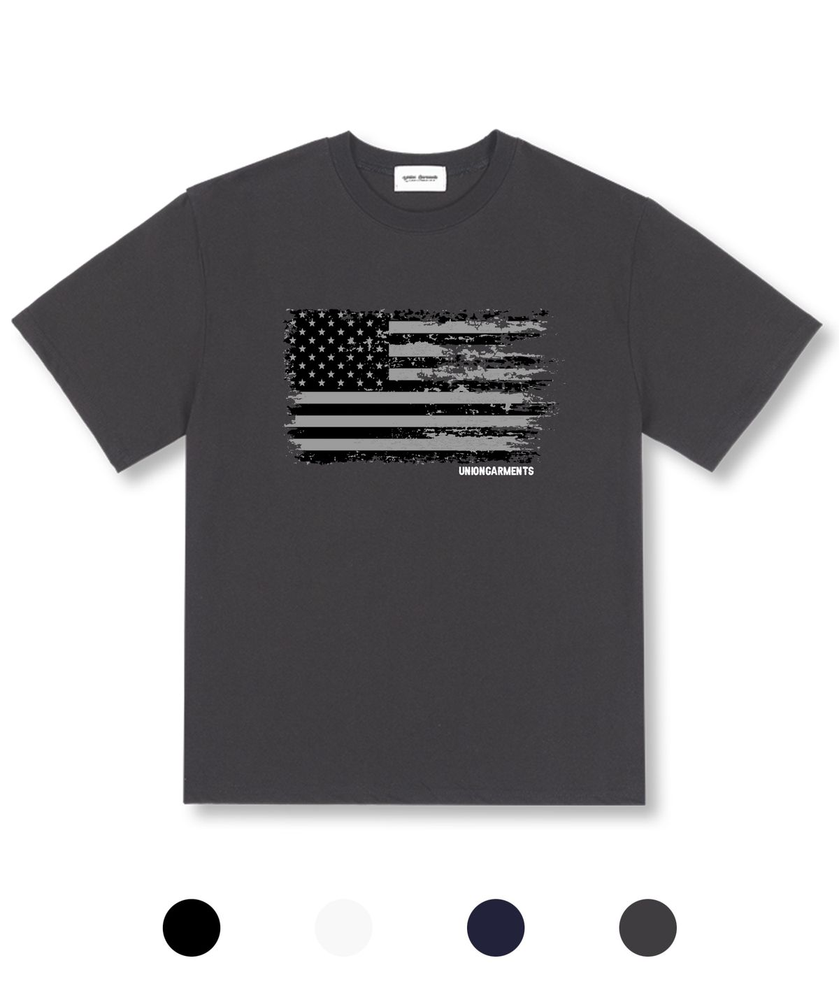 유니온가먼츠(UNION GARMENTS) 플래그 오버핏 반팔 티셔츠 4COLOR