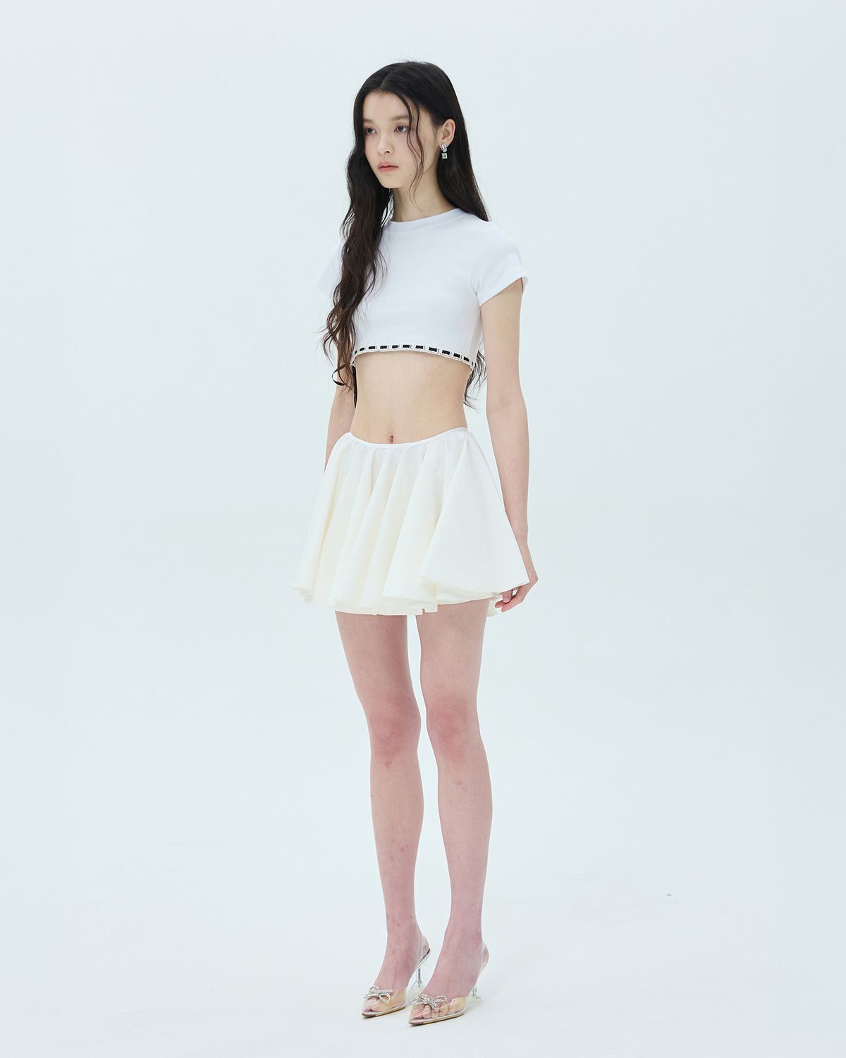 러뷰이(LOVUEE) 클리핑 클럽 티셔츠 화이트