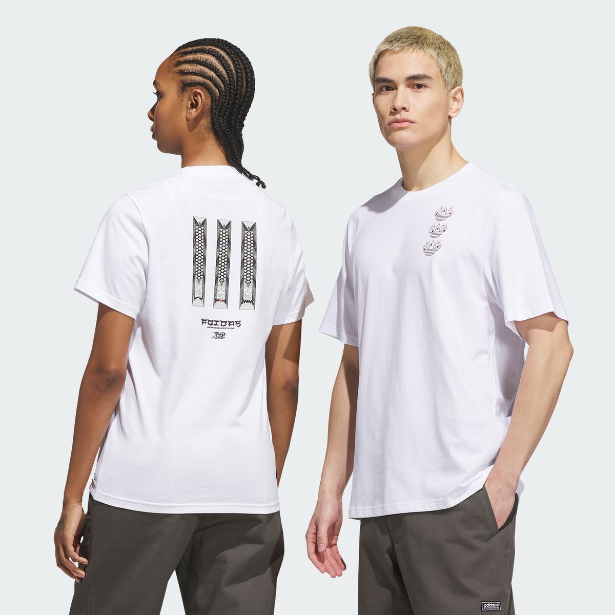 아디다스(ADIDAS) 스케이트보딩 x 템플 오브 스케이트 클럽 티셔츠 KS4337