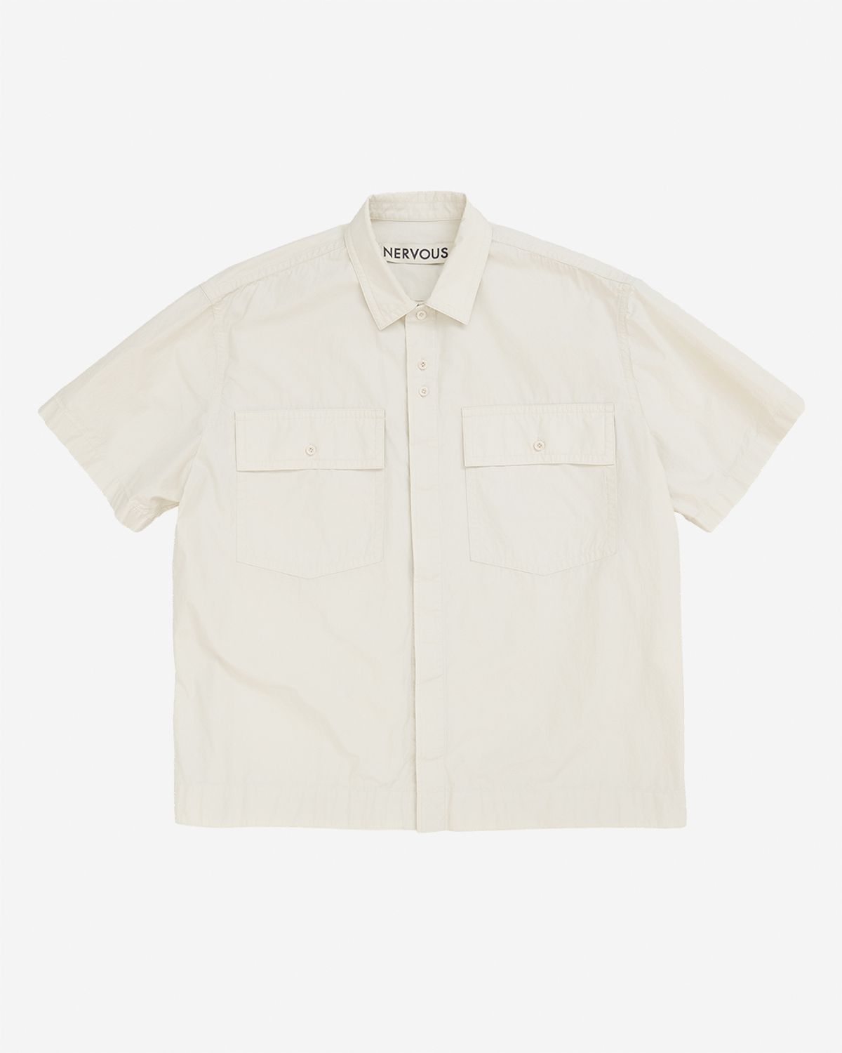 너버스(NERVOUS) SHORT SLEEVES SHIRT  _  beige