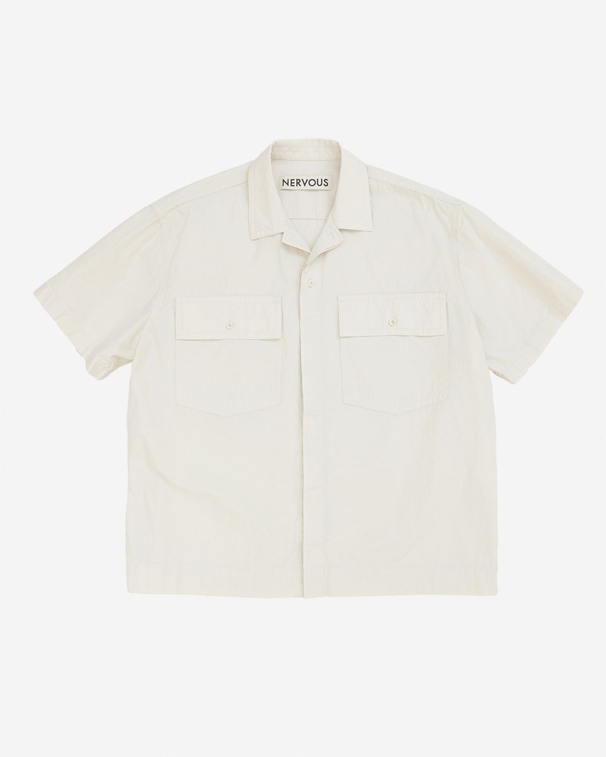 너버스(NERVOUS) SHORT SLEEVES SHIRT  _  beige