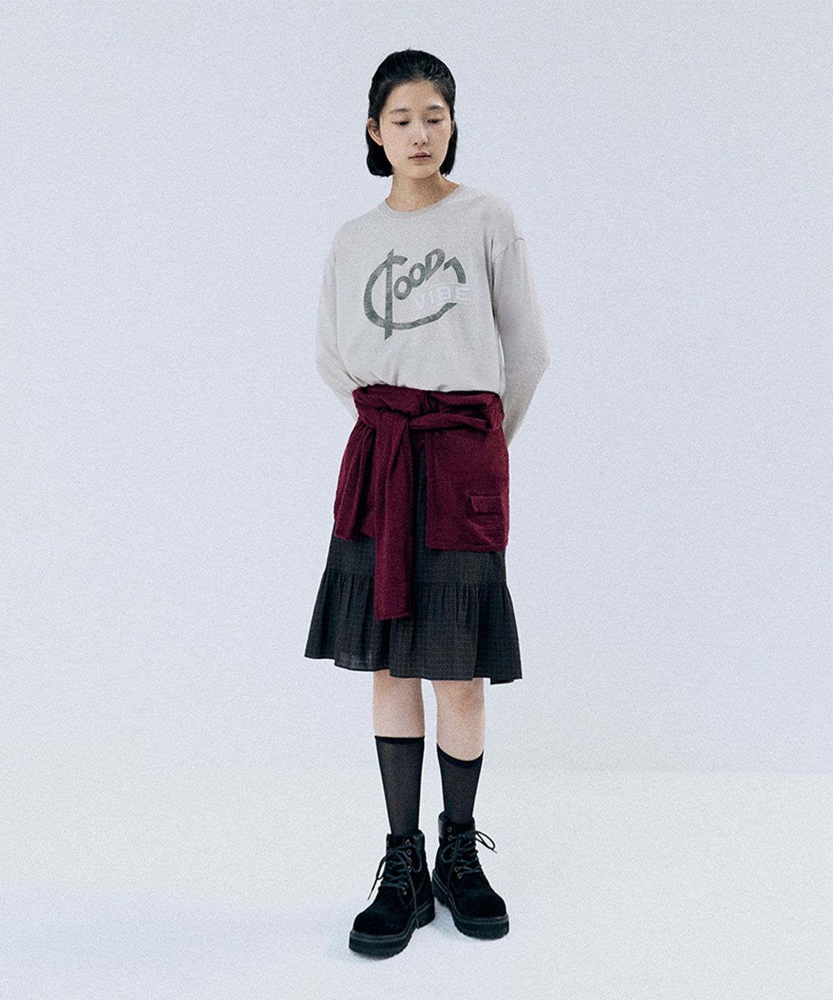 모노크롬(MONOCHROME) goody t-shirt (beige)