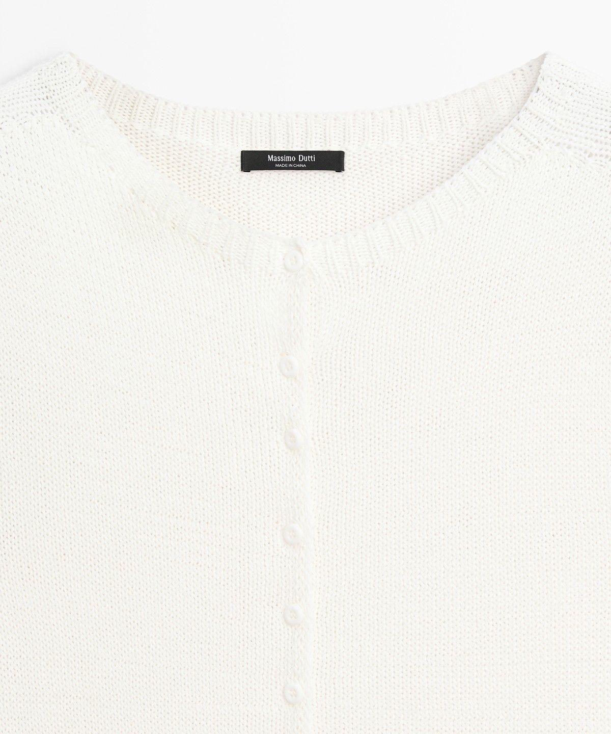 마시모두띠(MASSIMO DUTTI) 코튼 실크 블렌드 니트 가디건