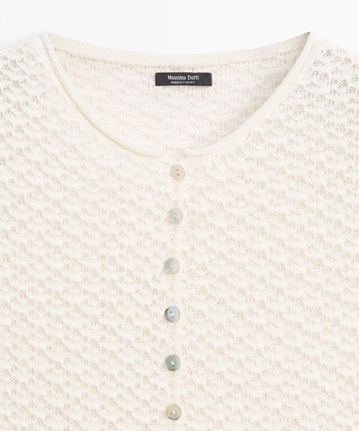 마시모두띠(MASSIMO DUTTI) 크로셰 니트 가디건