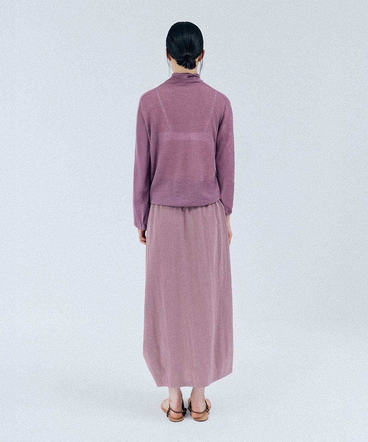 모노크롬(MONOCHROME) dew wholegarment pullover (purple)