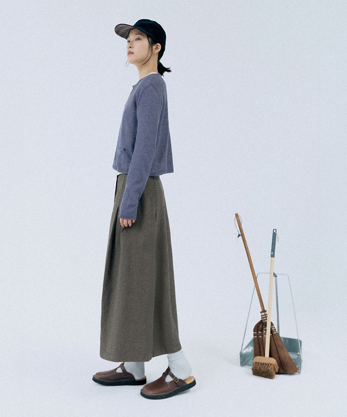 모노크롬(MONOCHROME) sunday cardigan (violet)