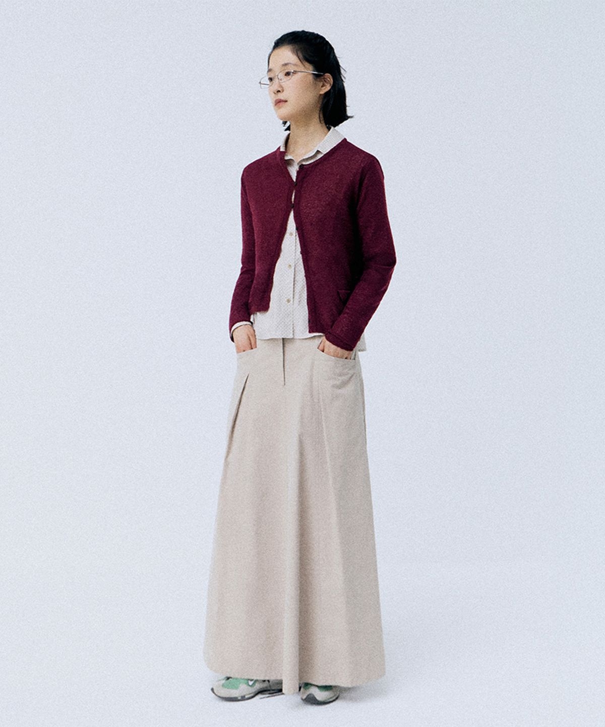 모노크롬(MONOCHROME) sunday cardigan (burgundy)