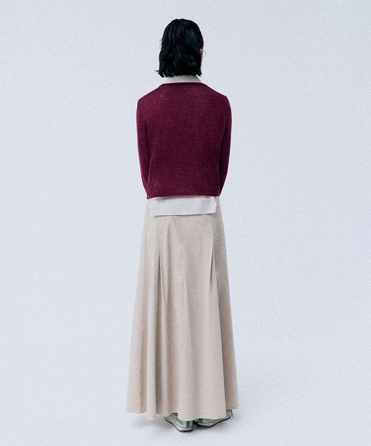 모노크롬(MONOCHROME) sunday cardigan (burgundy)