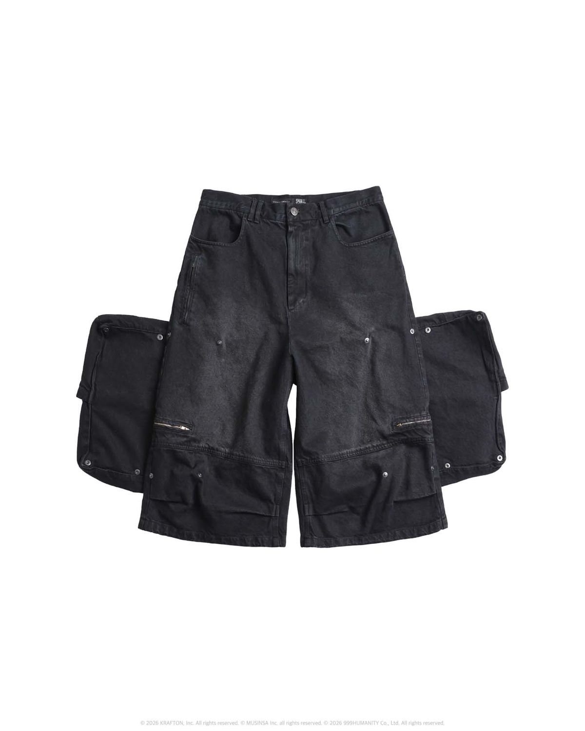 999휴머니티(999HUMANITY) Detachable CARGO POCKET PANT (BLACK)