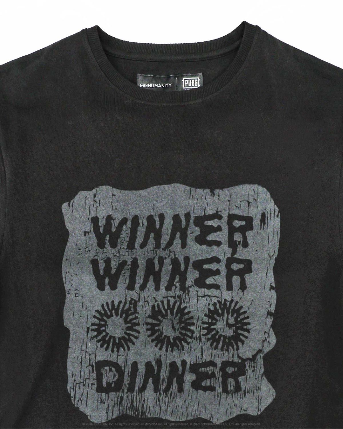 999휴머니티(999HUMANITY) WWCD HALF TEE (BLACK)