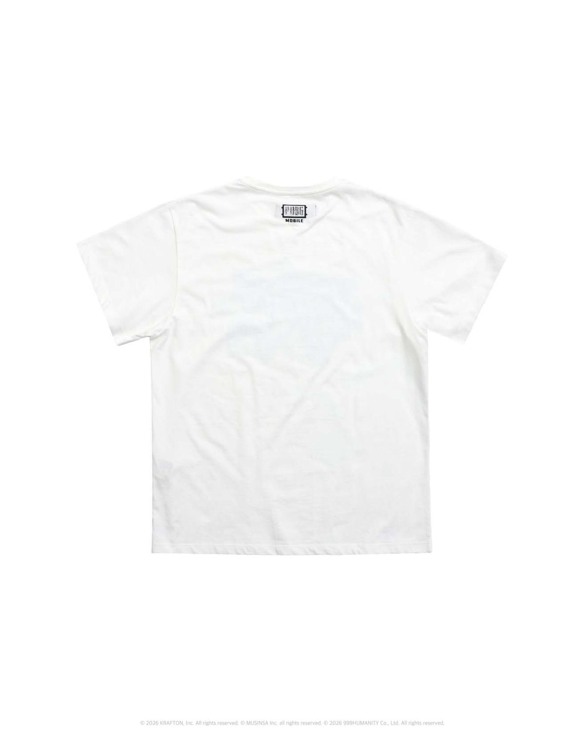 999휴머니티(999HUMANITY) 999bullet HALF TEE (WHITE)