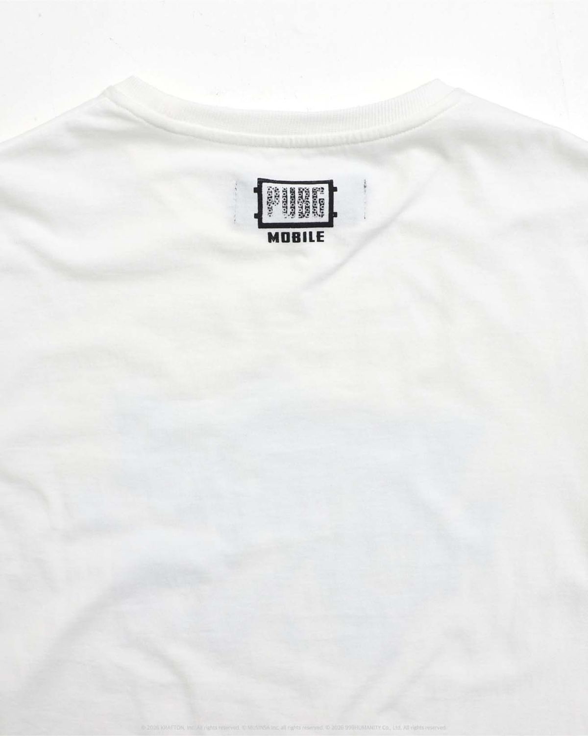 999휴머니티(999HUMANITY) 999bullet HALF TEE (WHITE)