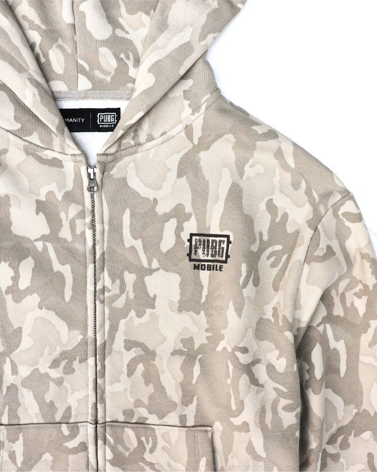 999휴머니티(999HUMANITY) 9un 9un 9un HOODED ZIP UP (CAMO BEIGE)