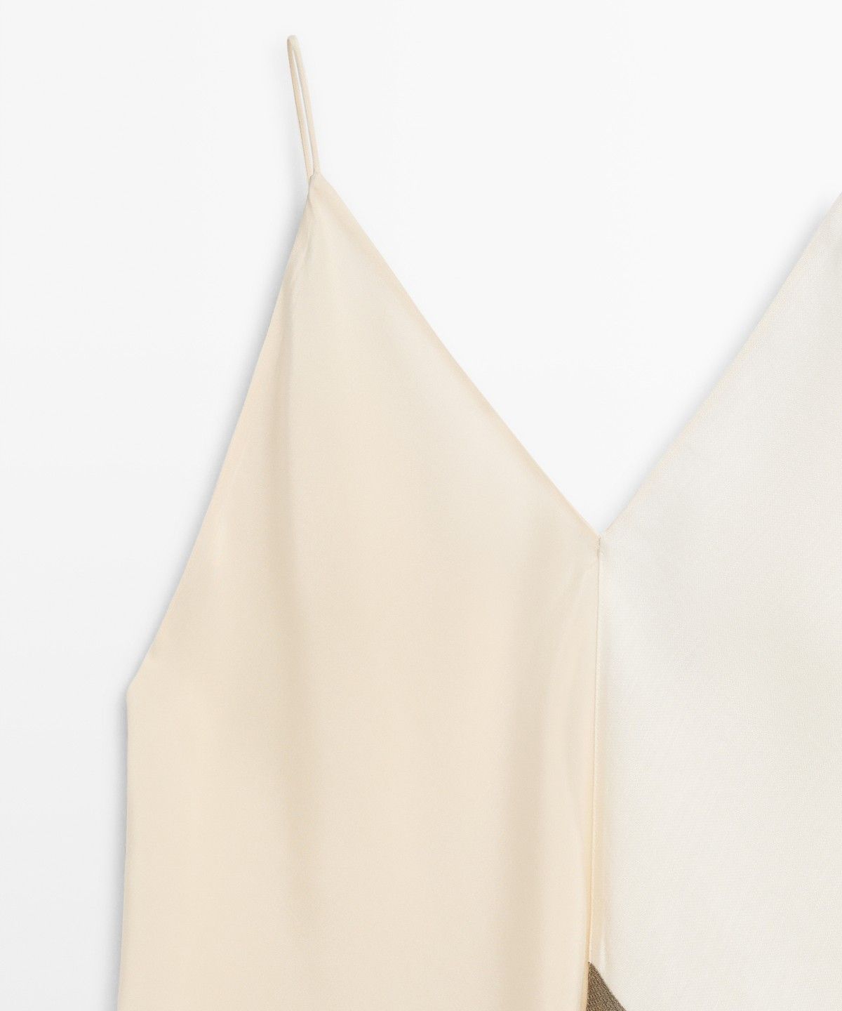 마시모두띠(MASSIMO DUTTI) 비대칭 스트랩 플루이드 탑