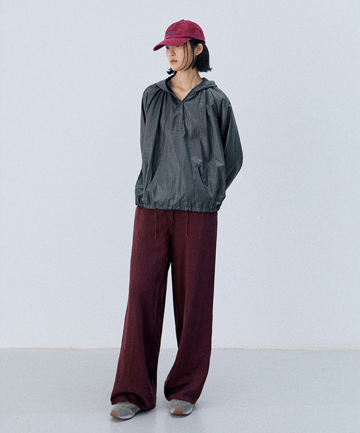 모노크롬(MONOCHROME) [online exclusive] soap anorak blouse (khaki)