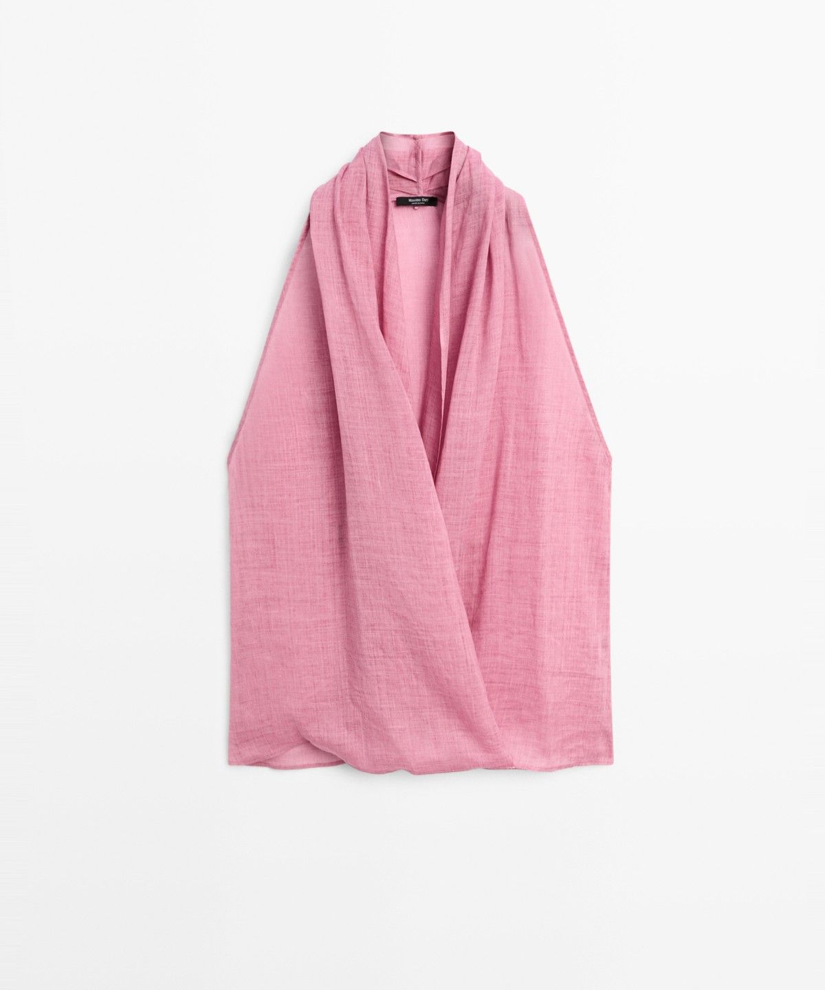 마시모두띠(MASSIMO DUTTI) 드레이프 디테일 크로스오버 탑