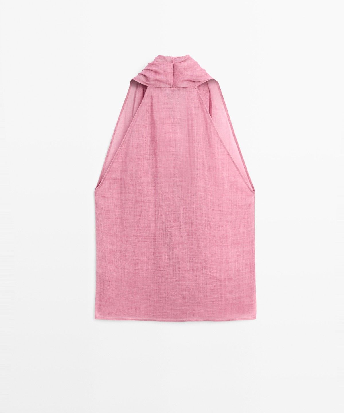 마시모두띠(MASSIMO DUTTI) 드레이프 디테일 크로스오버 탑