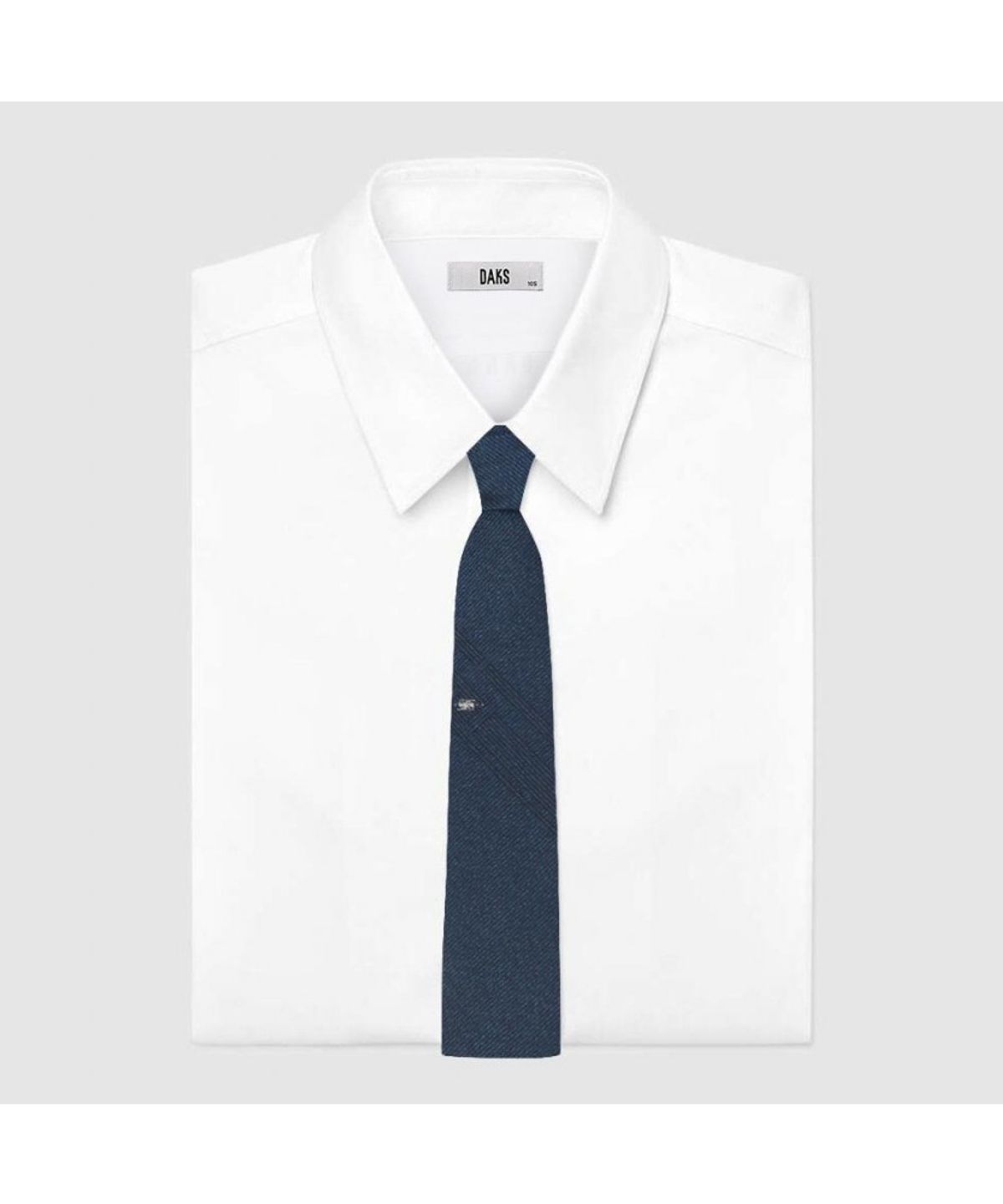 닥스셔츠(DAKS SHIRTS) 실크혼방 로고포인트 솔리드 넥타이 민트_DMF1ACF1210M1