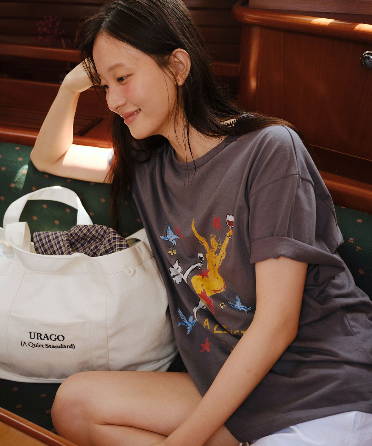 유라고(URAGO) Buzz boxy t-shirt_3colors