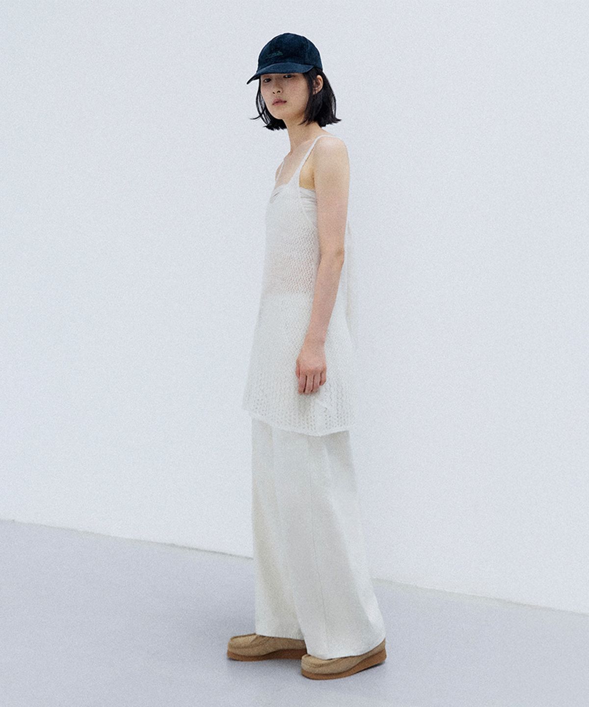 모노크롬(MONOCHROME) [online exclusive]ella knit one-piece (ivory)