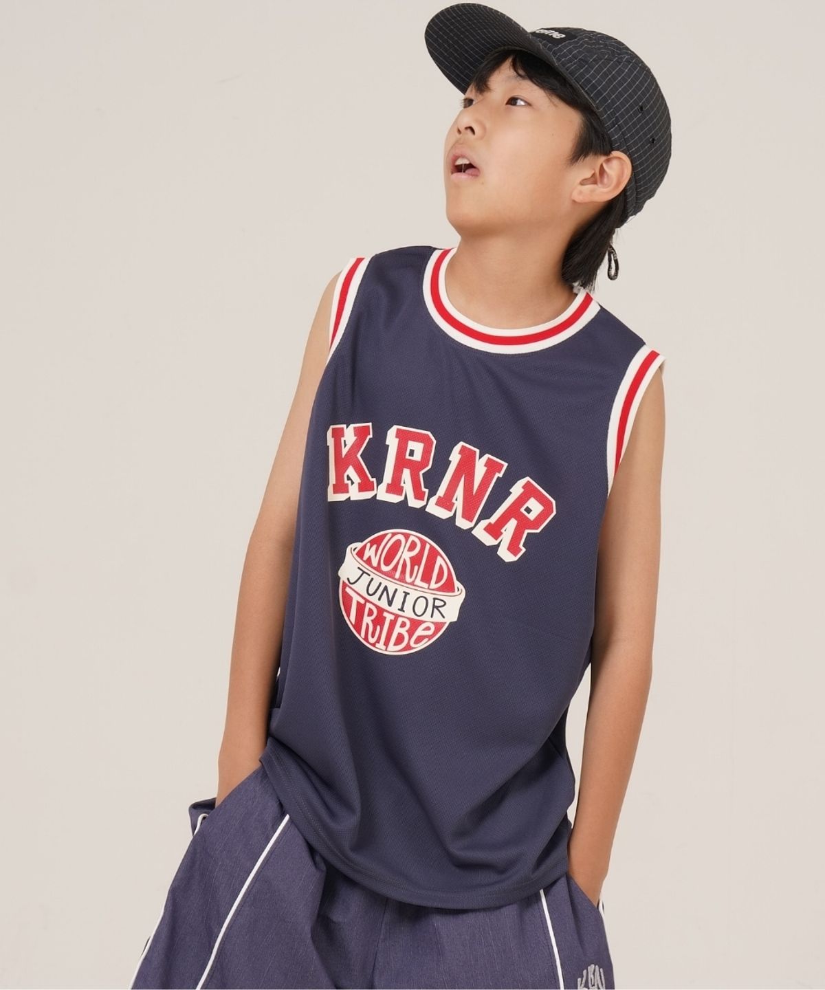 쿠르나르(KRNR) KIND 주니어 바스켓볼 저지_챠콜