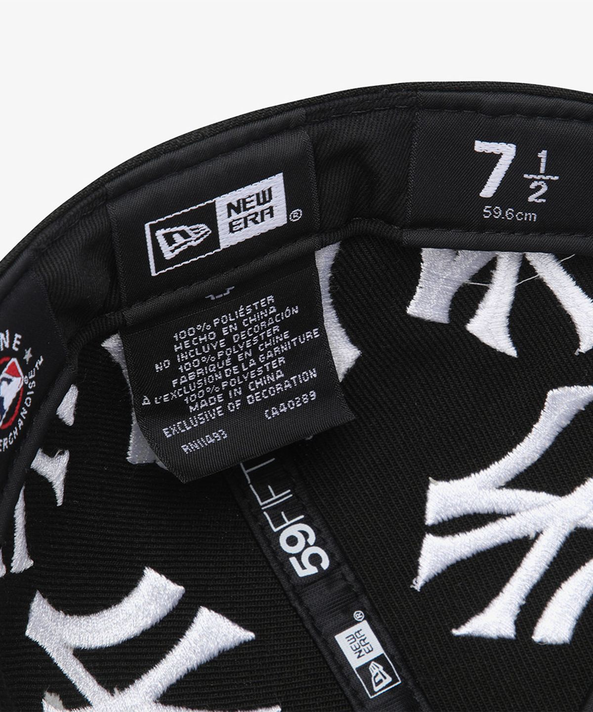 뉴에라(NEW ERA) 5950 TEAM LOGO ALL OVER NEYYAN BLK