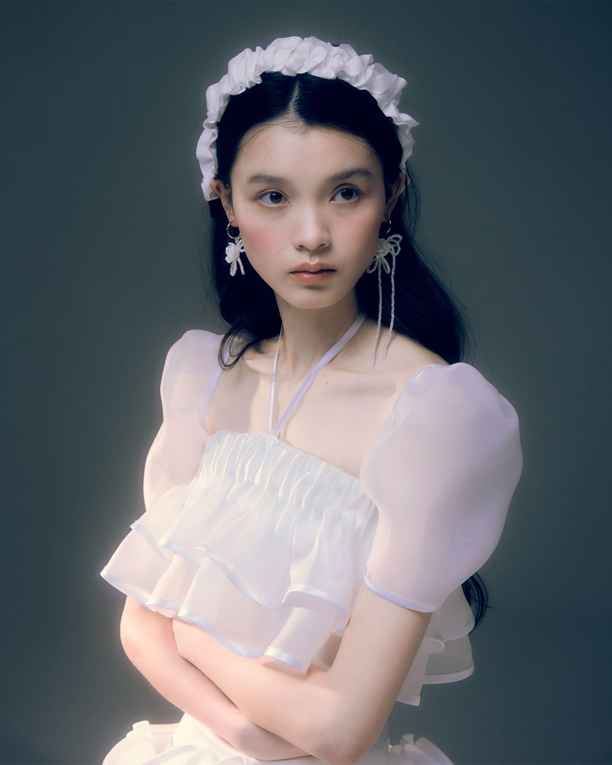 러뷰이(LOVUEE) 헤일로 리본 헤어밴드 화이트