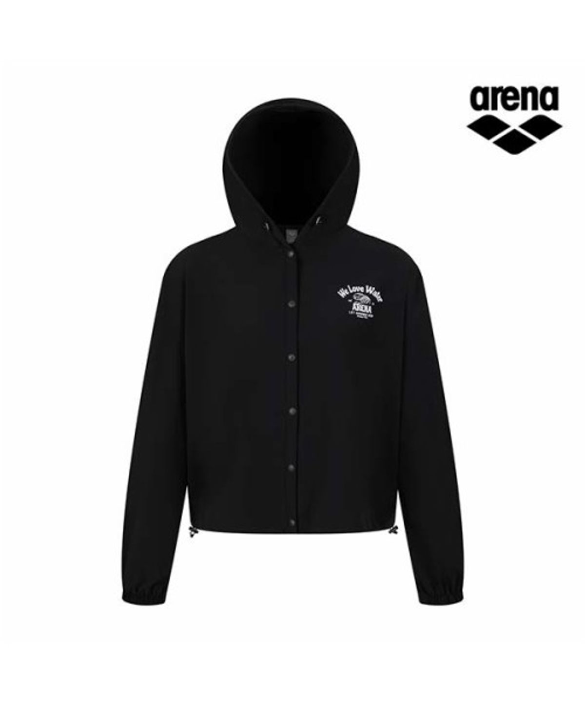 아레나(ARENA) 그래픽데이 여성 우븐 자켓 A6ML1JK05BLK