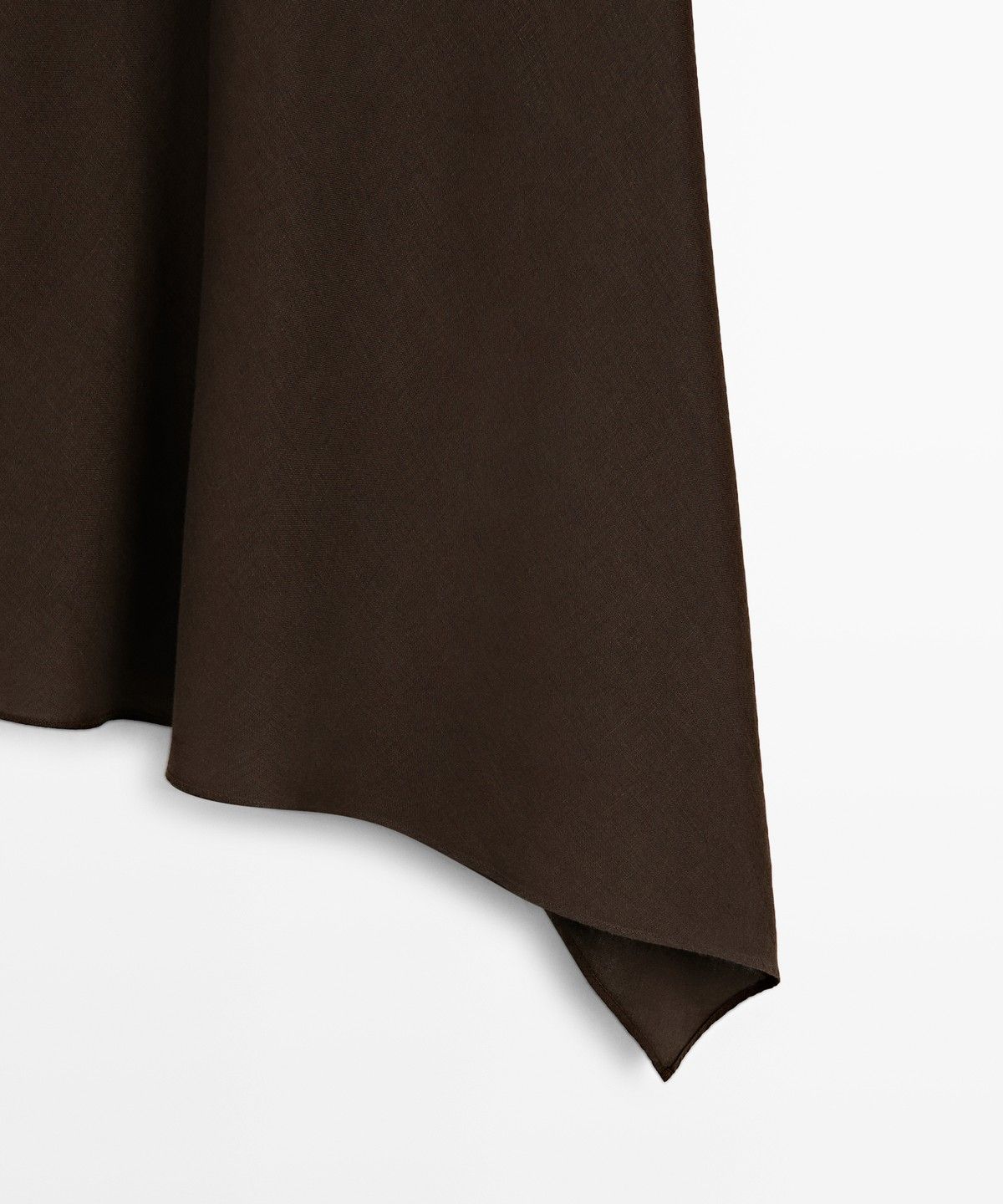 마시모두띠(MASSIMO DUTTI) 100% 린넨 비대칭 탑