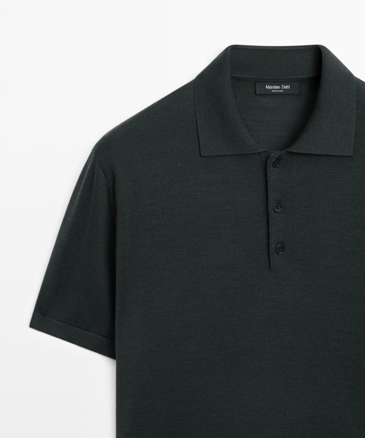 마시모두띠(MASSIMO DUTTI) 울 블렌드 니트 폴로
