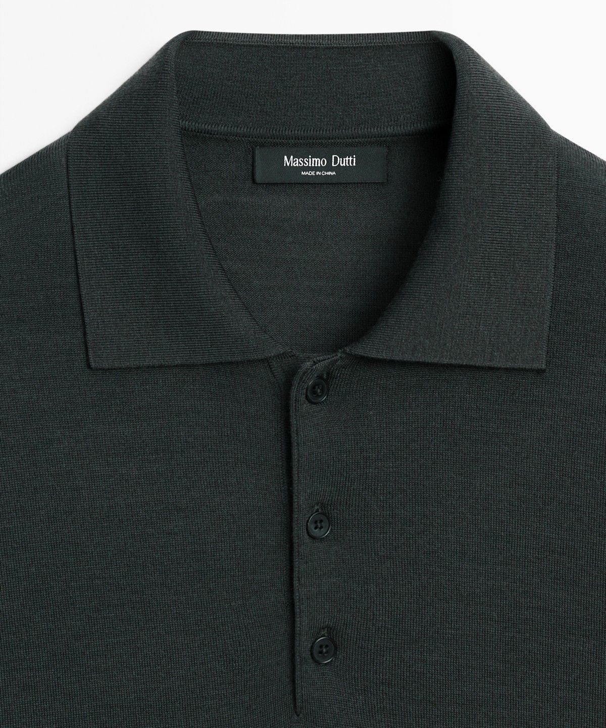 마시모두띠(MASSIMO DUTTI) 울 블렌드 니트 폴로