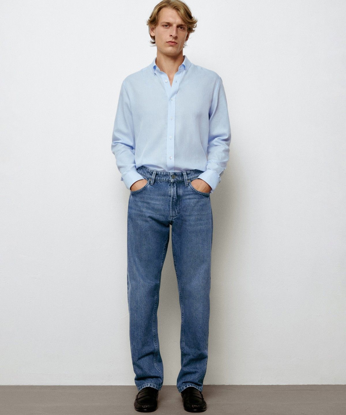 마시모두띠(MASSIMO DUTTI) 디사이징 릴랙스 핏 진