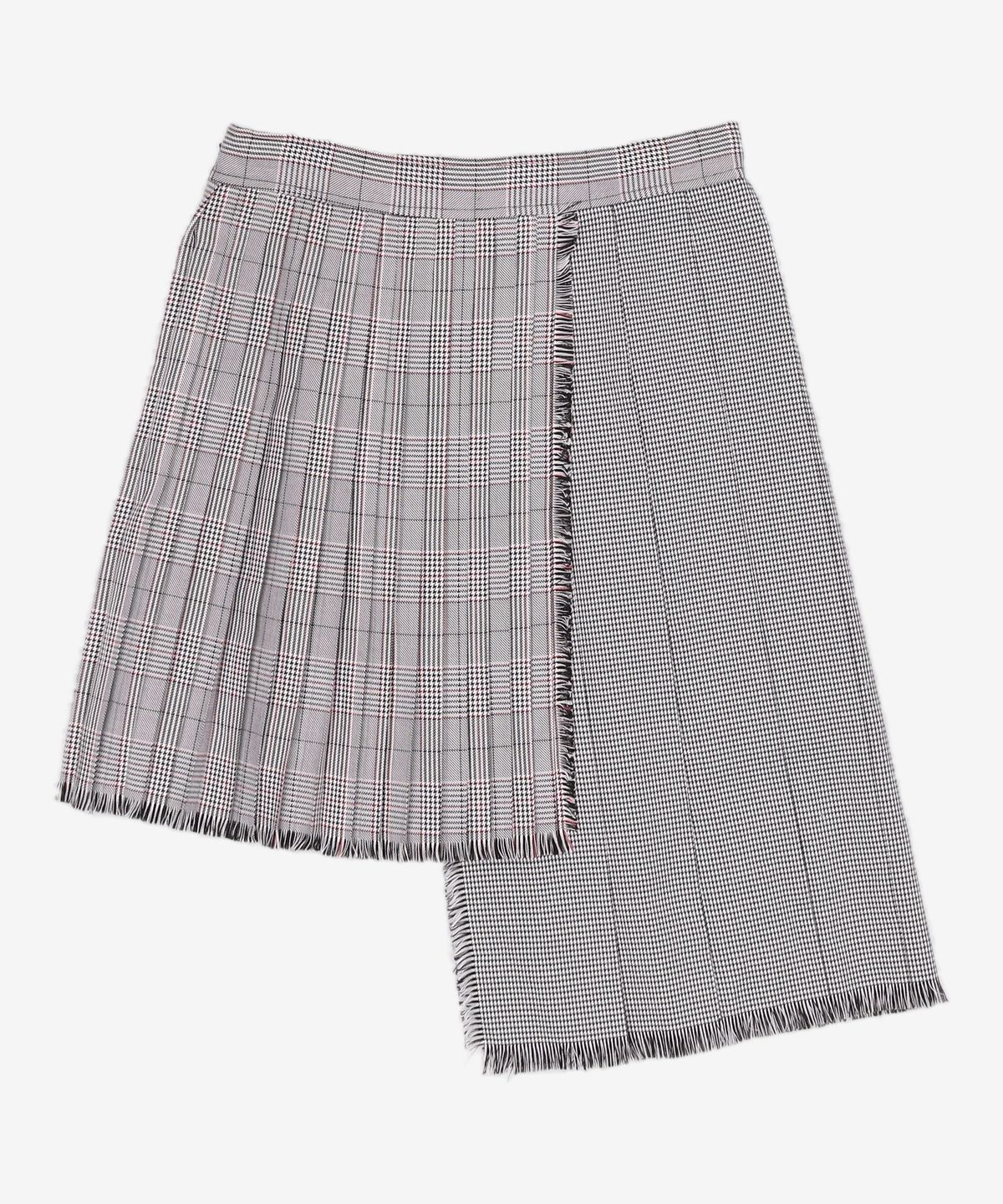 아이아이(EYEYE) GLEN CHECK PLEATS SKIRT_BLACK(EEOG3SKR01W) S