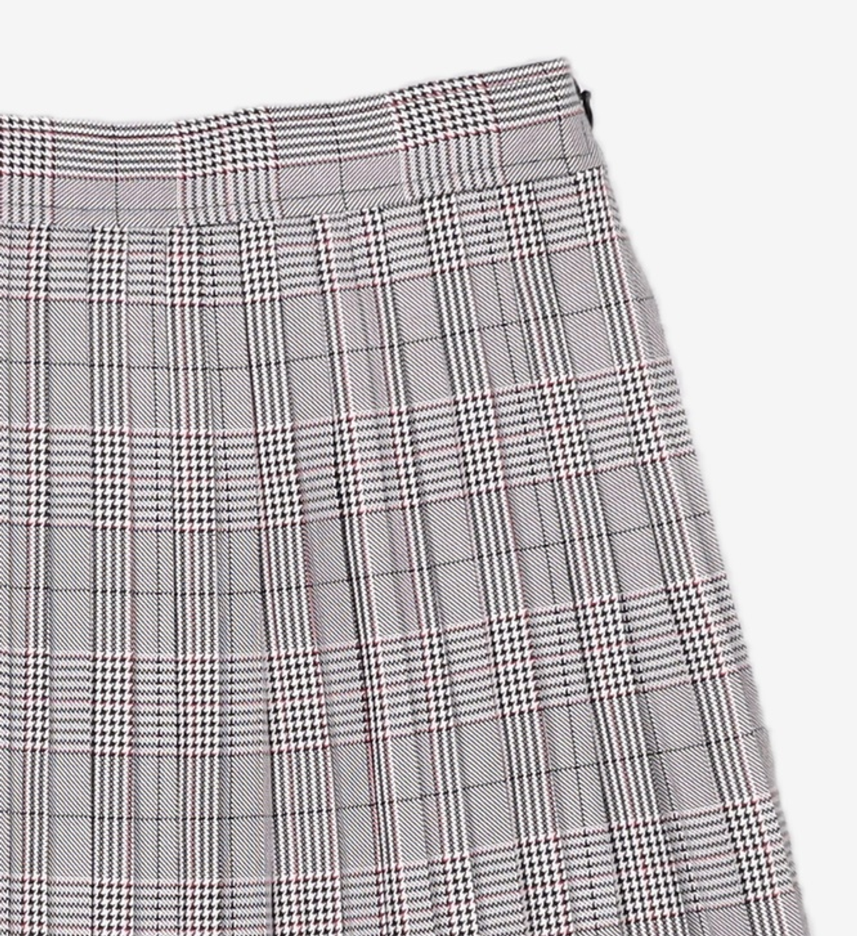 아이아이(EYEYE) GLEN CHECK PLEATS SKIRT_BLACK(EEOG3SKR01W) S