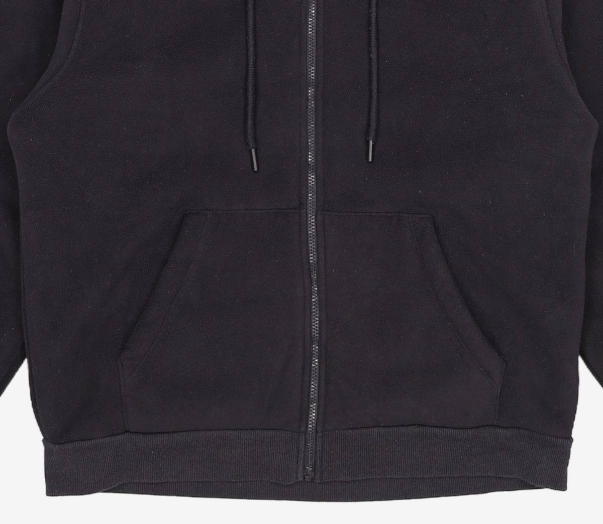 폴햄(POLHAM) 남성 플러피 본딩 후드 집업_PHF4TC1330BK XL