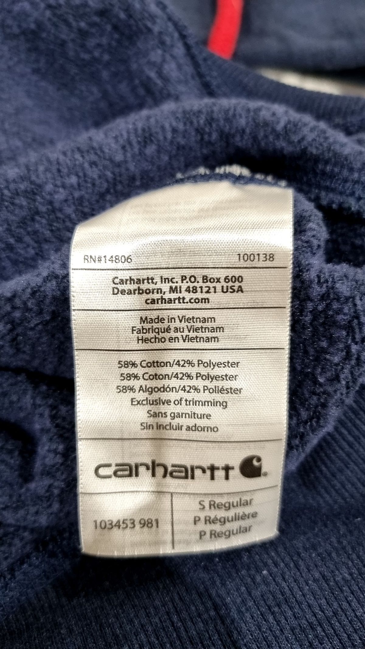 칼하트(CARHARTT) 후드 티셔츠 S