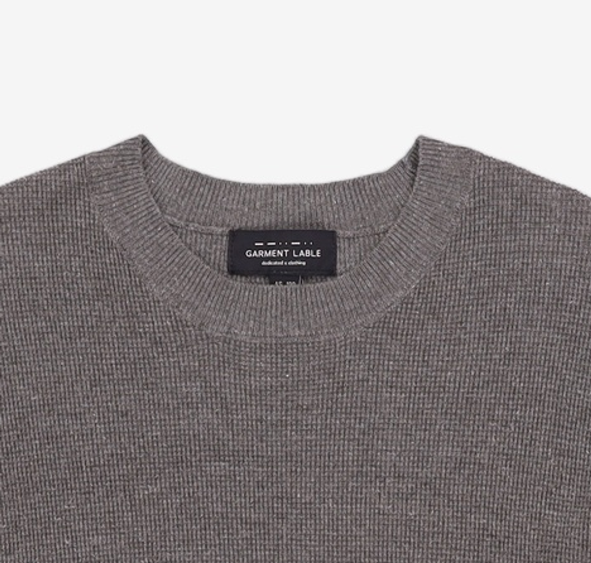가먼트레이블(GARMENT LABLE) Long Sleeve Waffle Knit - Lead Grey M