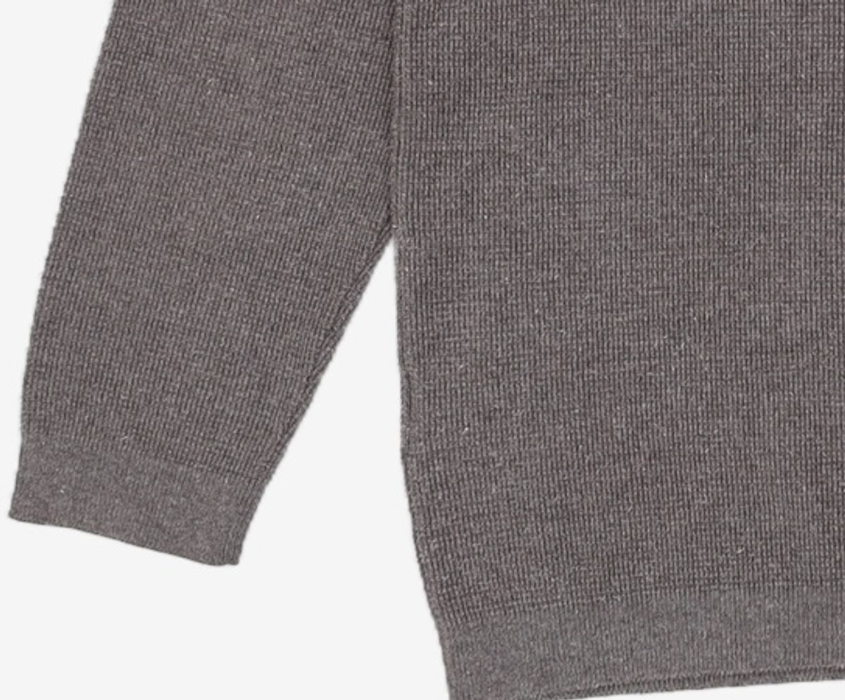 가먼트레이블(GARMENT LABLE) Long Sleeve Waffle Knit - Lead Grey M
