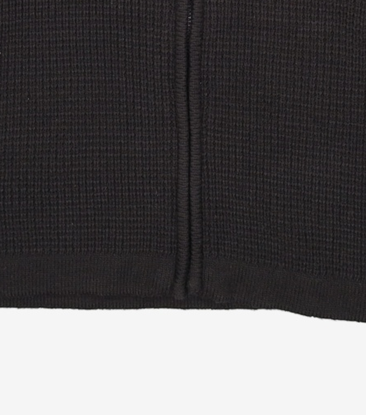 가먼트레이블(GARMENT LABLE) Textured Knit Hoodie Jumper - Black L