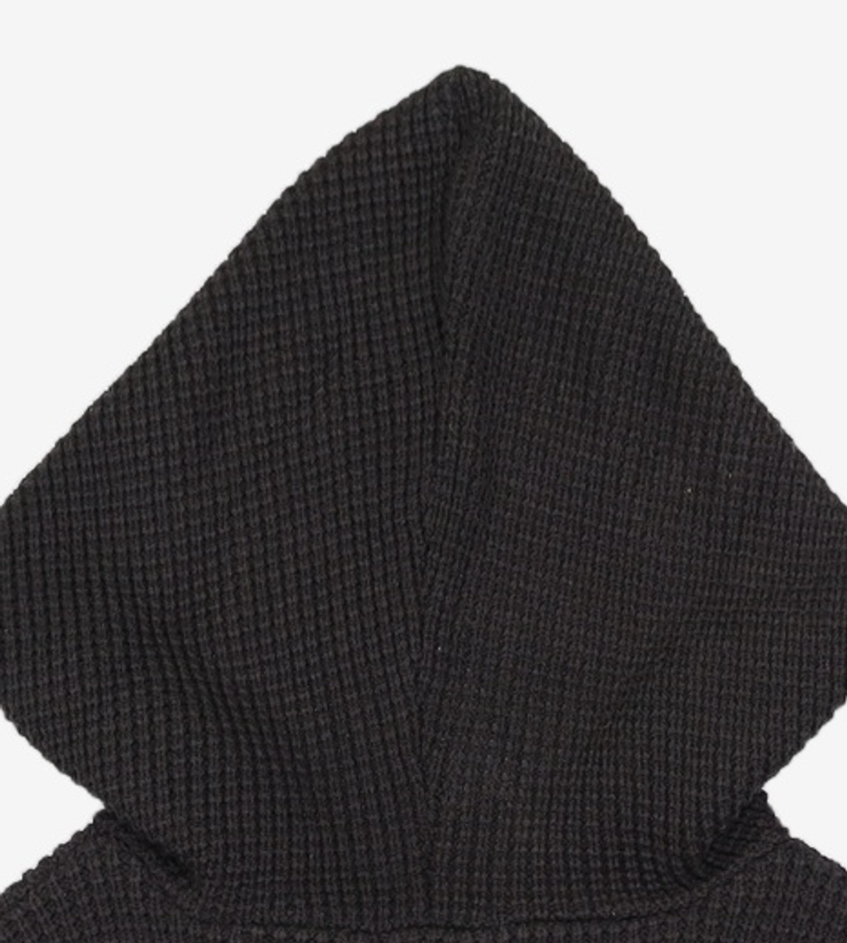 가먼트레이블(GARMENT LABLE) Textured Knit Hoodie Jumper - Black L