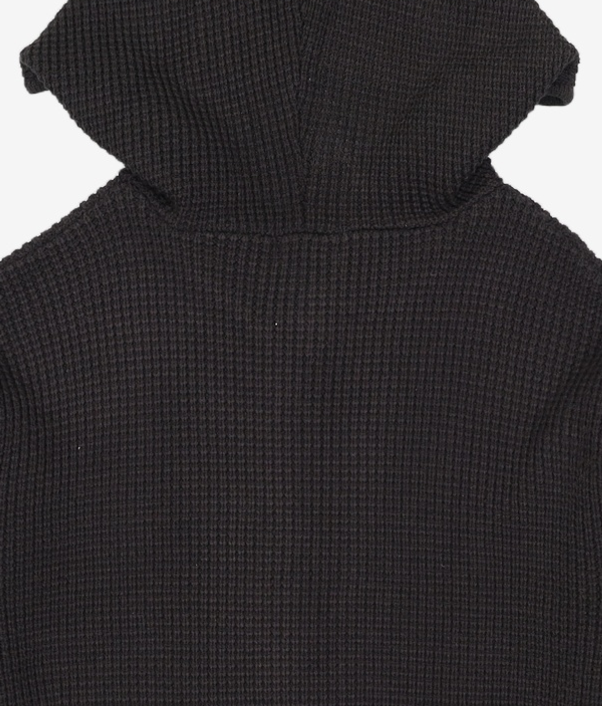 가먼트레이블(GARMENT LABLE) Textured Knit Hoodie Jumper - Black L