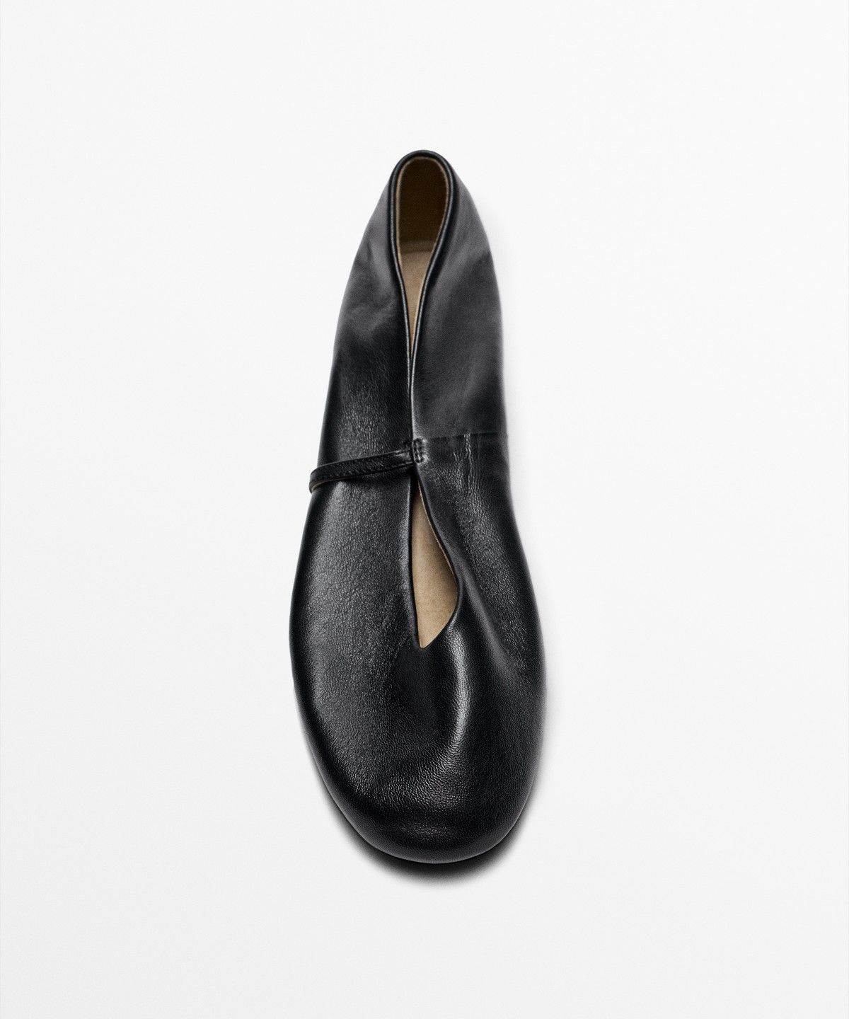 마시모두띠(MASSIMO DUTTI) 소프트 레더 발레리나